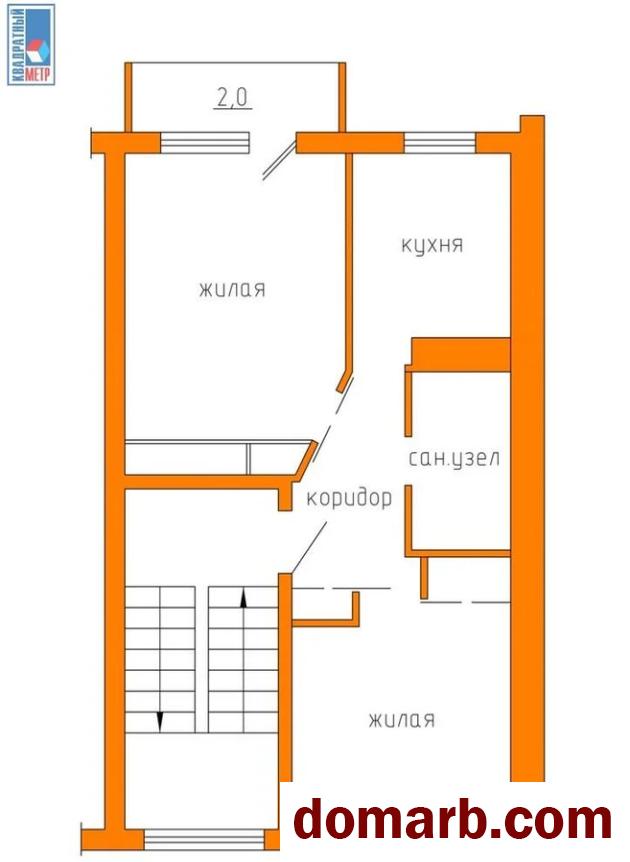 Купить Вилейка Купить Квартиру 1975 г. 40,5 м2 4 этаж 2-ная Гагарина  в городе Вилейка