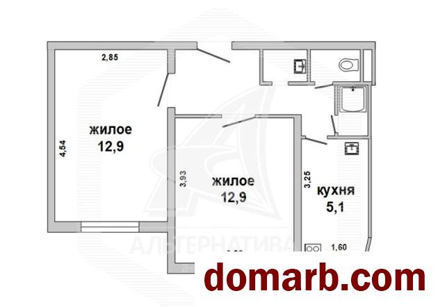 Купить Жабинка Купить Квартиру 1986 г. 40,5 м2 2 этаж 2-ная Свободы у в городе Жабинка