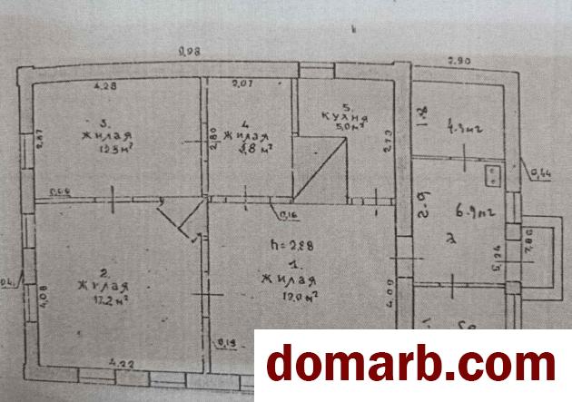 Купить Петриков Купить Дом 1965 г. 75.5 м2 1 этаж пер. Гоголя 2-й ул. $1 в городе Петриков