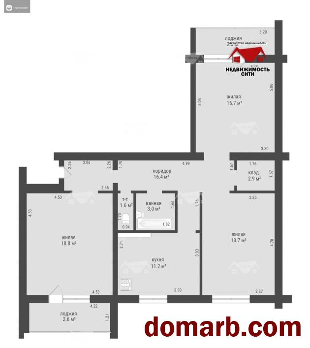 Купить Жлобин Купить Квартиру 2005 г. 84.3 м2 1 этаж 3-ная м-н 19-й ул. $ в городе Жлобин