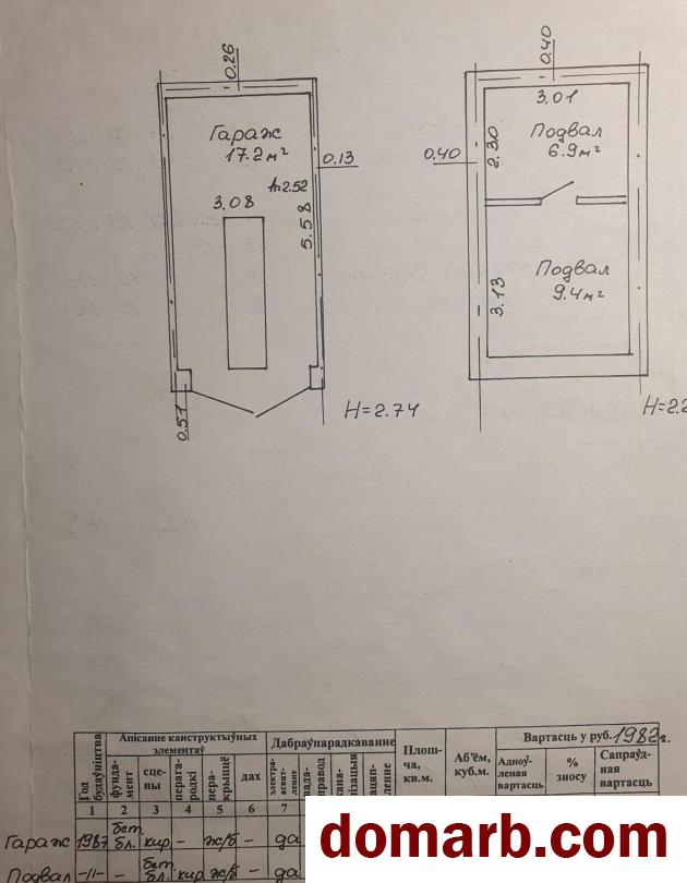 Купить Минск Купить Гараж 33.5 м2 пер. Корженевского ул. $11500 в городе Минск