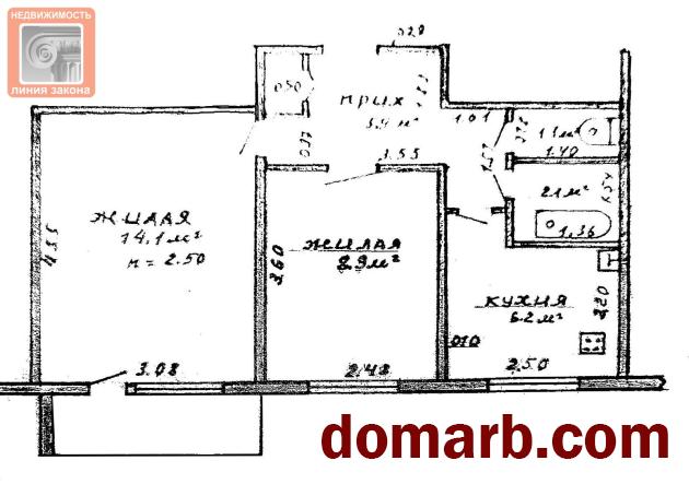 Купить Речица Купить Квартиру 1969 г. 38.9 м2 3 этаж 2-ная Снежкова у в городе Речица