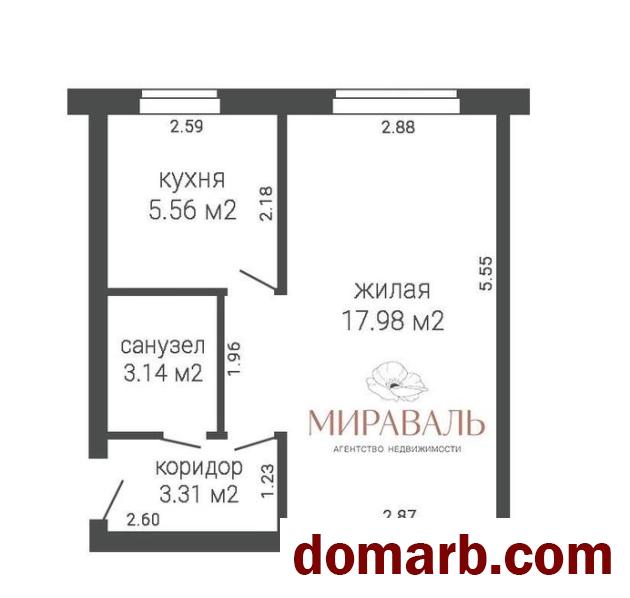 Купить Минск Купить Квартиру 1960 г. 30,1 м2 5 этаж 1-ная Якуба Колас в городе Минск