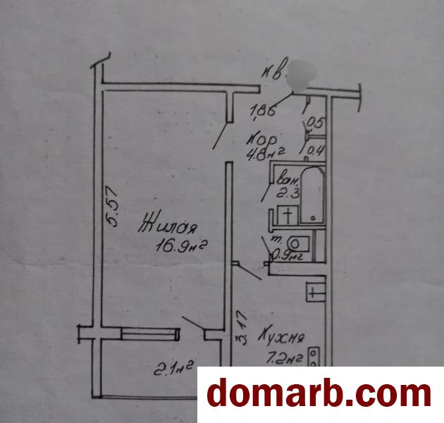 Купить Минск Купить Квартиру 1972 г. 35,1 м2 6 этаж 1-ная Кульман ул.  в городе Минск