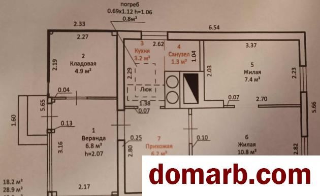 Купить Жлобин Купить Дом 1947 г. 41.6 м2 1 этаж 3-ная Шоссейная ул. $150 в городе Жлобин