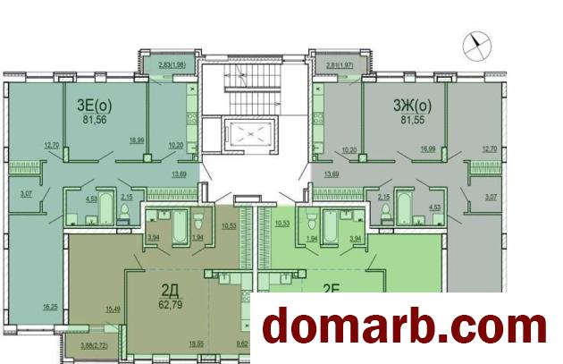 Купить Минск Купить Квартиру 2026 г. 62,79 м2 2 этаж 2-ная $106743 в городе Минск