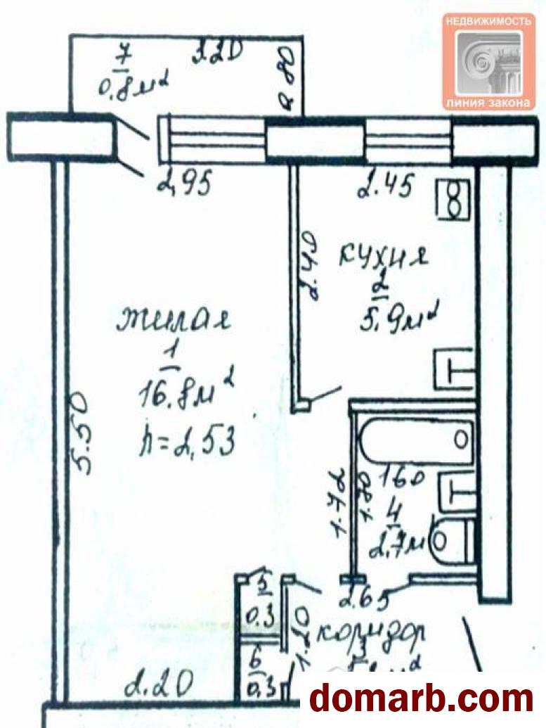 Купить Речица Купить Квартиру 1962 г. 30,7 м2 4 этаж 1-ная Центральн в городе Речица