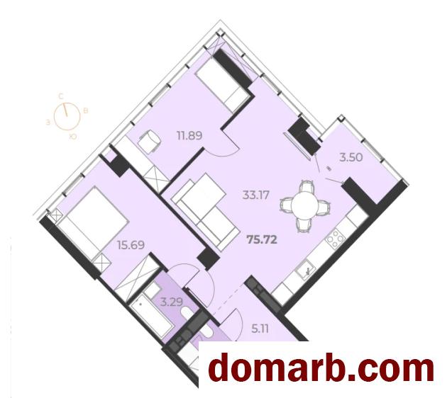 Купить Минск Купить Квартиру 2024 г. 76 м2 14 этаж 3-ная Немига ул. $21 в городе Минск