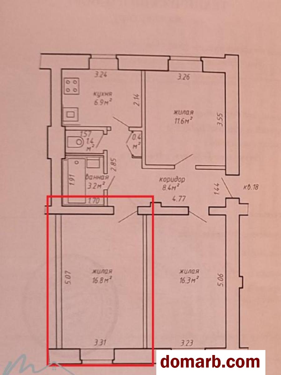 Купить Минск Купить Комнату 1957 г. 65 м2 1 этаж 1 в 3-комн.-ная Ураль в городе Минск