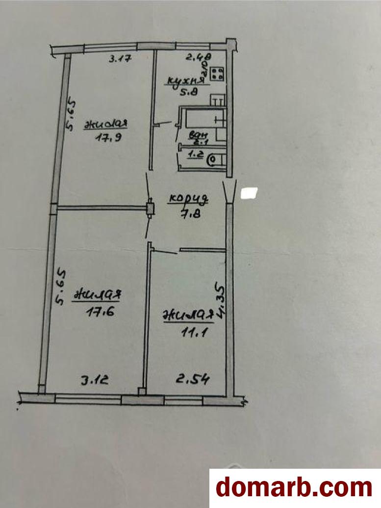 Купить Могилёв Купить Квартиру 1977 г. 63,5 м2 1 этаж 3-ная Кутепова  в городе Могилёв