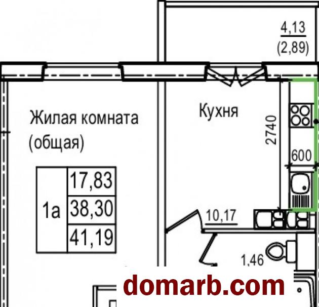 Купить Фаниполь Купить Квартиру 2024 г. 41.3 м2 2 этаж 1-ная Зеленая  в городе Фаниполь