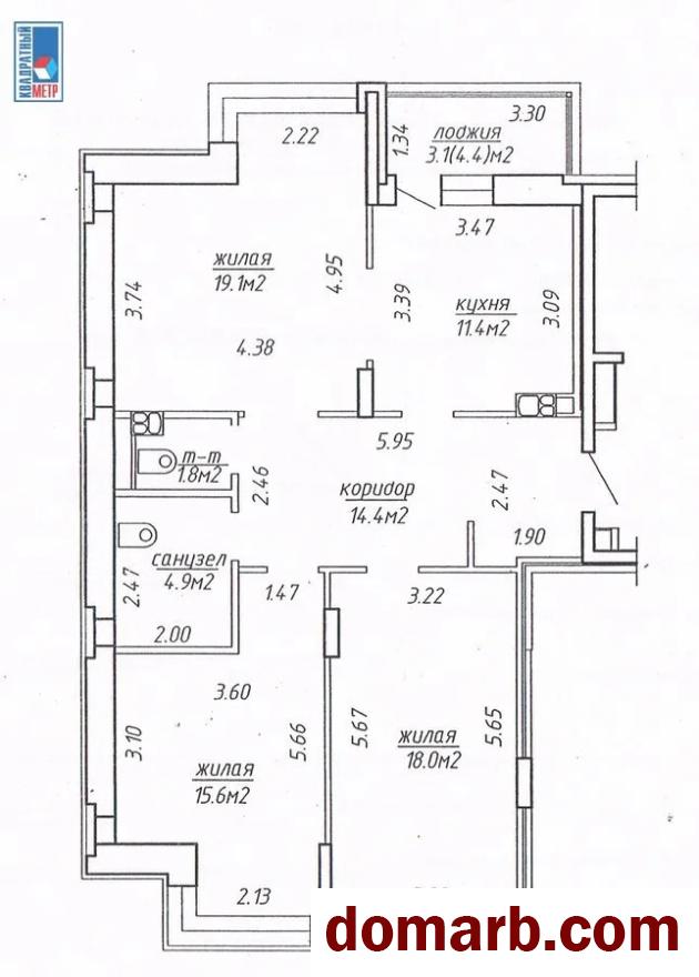 Купить Минск Купить Квартиру 2015 г. 85,2 м2 7 этаж 3-ная Ильянская у в городе Минск