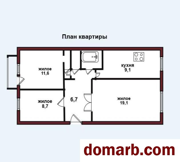 Купить Раевка Купить Квартиру 61.4 м2 2 этаж 3-ная Ленина ул. $13500 в городе Раевка