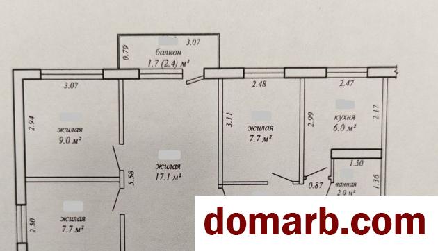 Купить Солигорск Купить Квартиру 59,5 м2 4 этаж 4-ная Козлова ул у в городе Солигорск