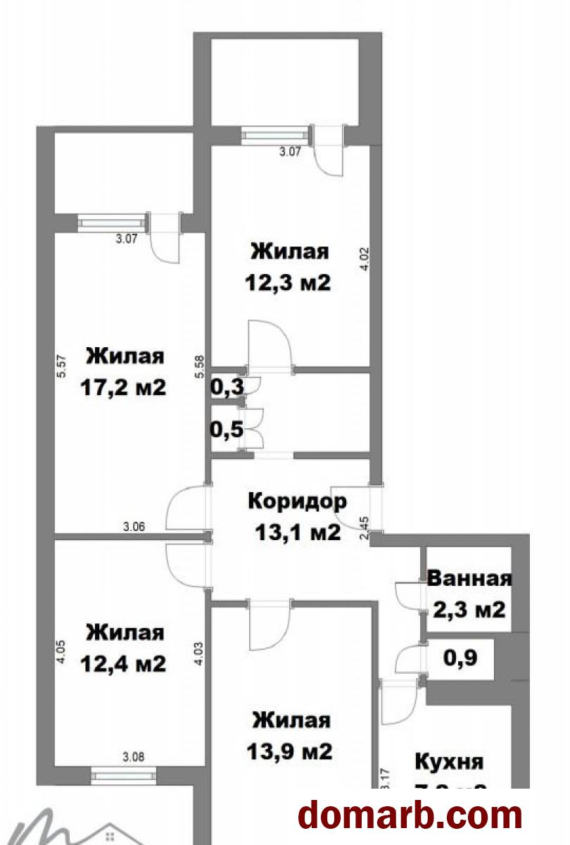 Купить Минск Купить Квартиру 1987 г. 84.3 м2 1 этаж 4-ная Лещинского  в городе Минск