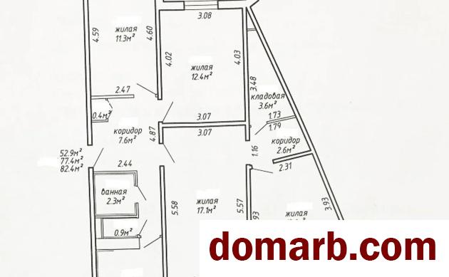 Купить Минск Купить Квартиру 1988 г. 77,4 м2 8 этаж 1-ная Газеты Звяз в городе Минск