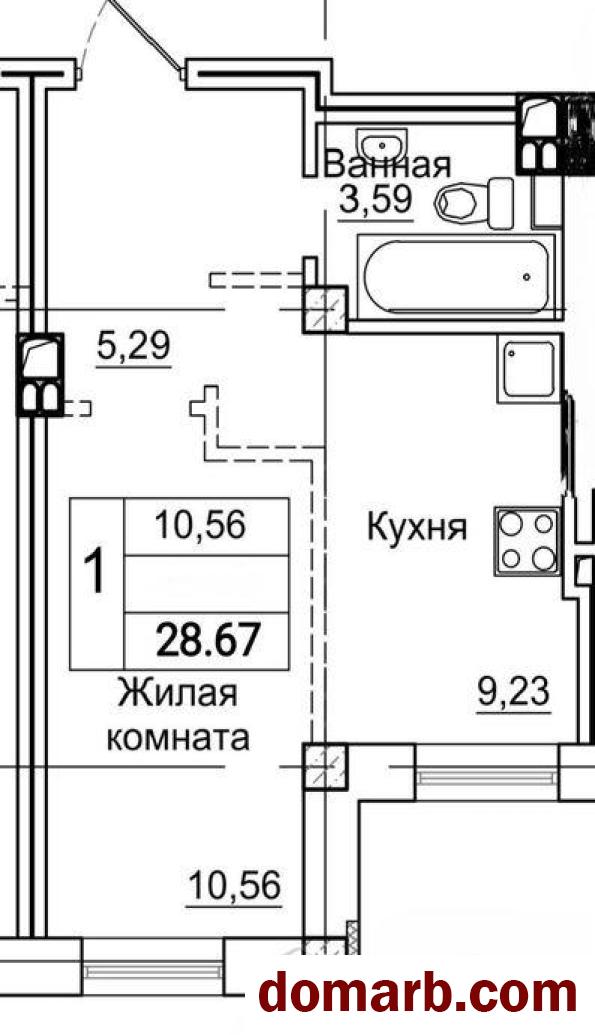 Купить Витебск Купить Квартиру 2025 г. 28,67 м2 2 этаж 1-ная Зеньково в городе Витебск