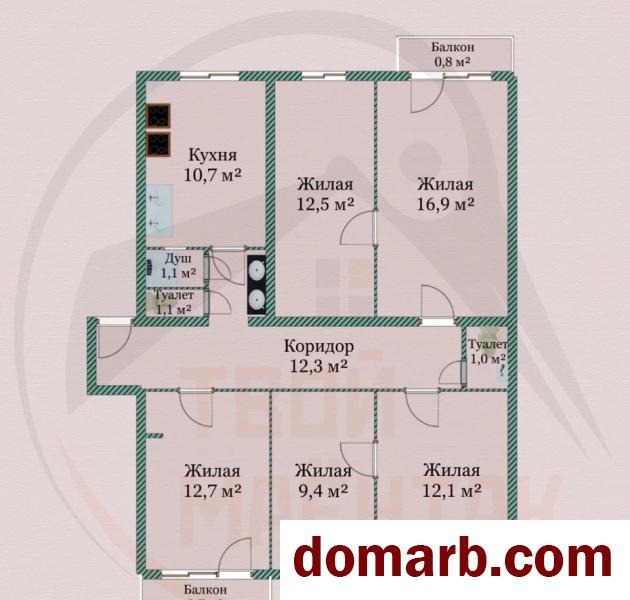 Купить Минск Купить Квартиру 1961 г. 94,3 м2 5 этаж 5+-ная Козлова ул. в городе Минск