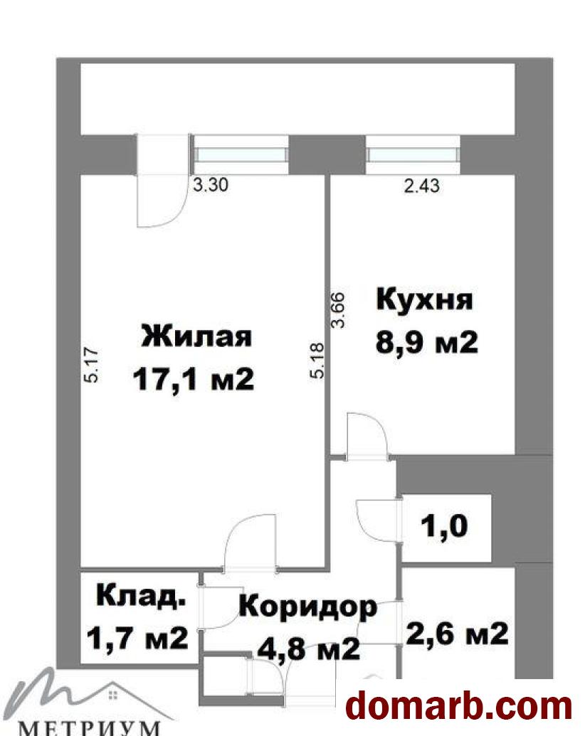 Купить Минск Купить Квартиру 1996 г. 39,8 м2 4 этаж 1-ная Маяковског в городе Минск