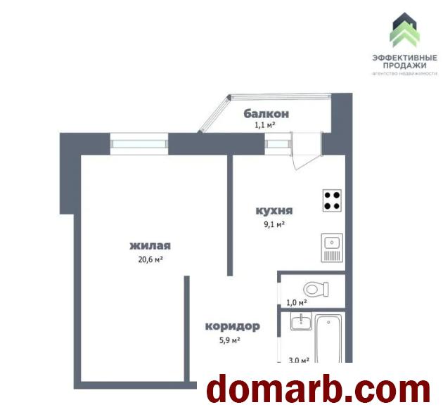 Купить Жодино Купить Квартиру 2006 г. 40,7 м2 1 этаж 1-ная Ленина про в городе Жодино