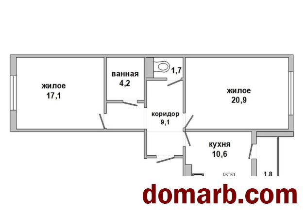 Купить Брест Купить Квартиру 2021 г. 63,6 м2 7 этаж 2-ная $61500 в городе Брест