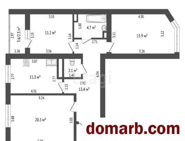 Купить Минск Купить Квартиру 2013 г. 81,4 м2 9 этаж 3-ная Матусевича  в городе Минск