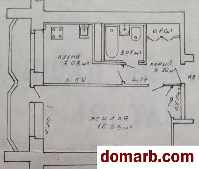 Купить Минск Купить Квартиру 1979 г. 35 м2 3 этаж 1-ная Ауэзова ул. $4 в городе Минск