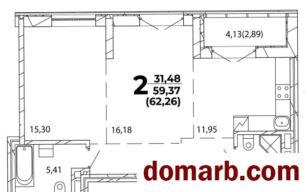 Купить Минск Купить Квартиру 2025 г. 62,3 м2 15 этаж 2-ная Кропоткина в городе Минск