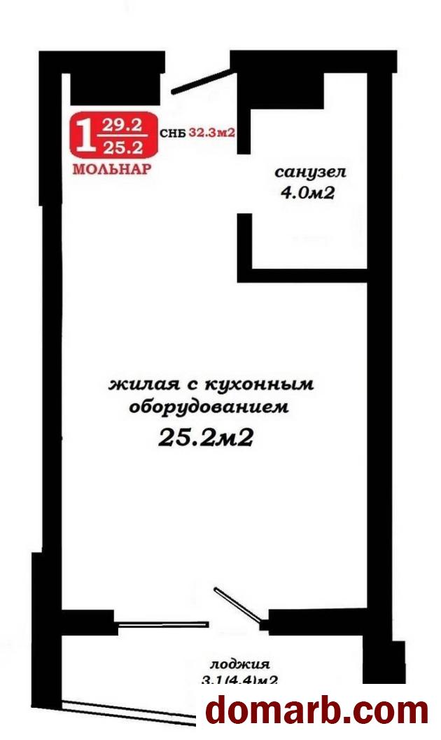 Купить Минск Купить Квартиру 2023 г. 32.3 м2 23 этаж 1-ная Жореса Алф в городе Минск