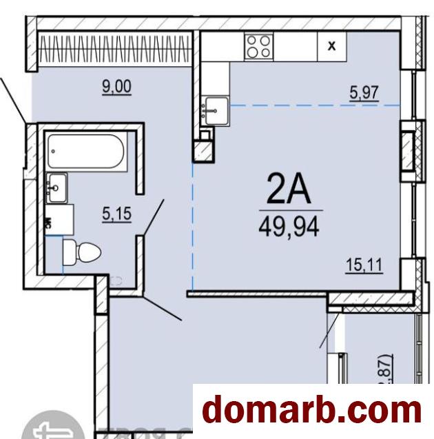 Купить Минск Купить Квартиру 2026 г. 49,94 м2 2 этаж 2-ная $84898 в городе Минск