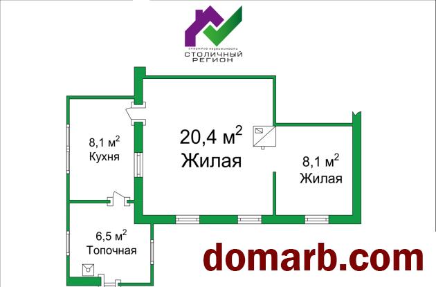 Купить Борисов Купить Квартиру 1950 г. 43.1 м2 1 этаж 2-ная пер. План в городе Борисов