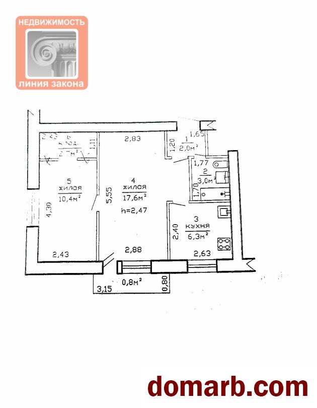 Купить Речица Купить Квартиру 1962 г. 42 м2 3 этаж 2-ная Интернацио в городе Речица