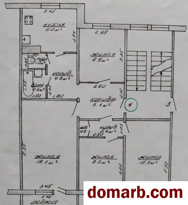 Купить Пружаны Купить Квартиру 1991 г. 80,5 м2 2 этаж 4-ная Юбилейна в городе Пружаны