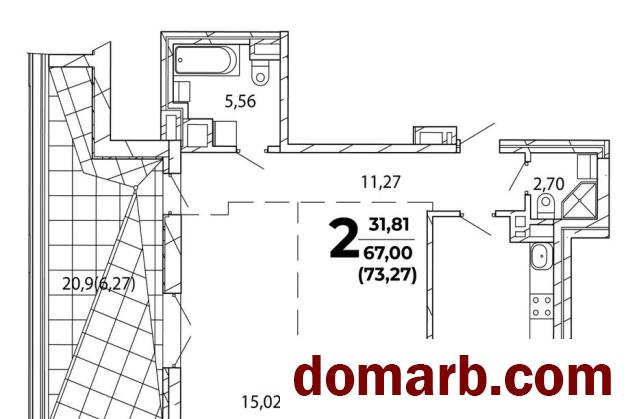 Купить Минск Купить Квартиру 2025 г. 73,3 м2 14 этаж 2-ная Кропоткина в городе Минск