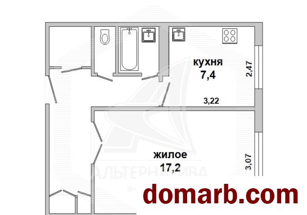 Купить Брест Купить Квартиру 1994 г. 37.4 м2 5 этаж 1-ная Сябровская  в городе Брест