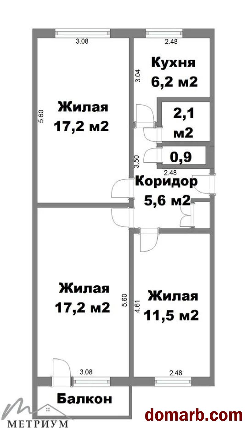 Купить Минск Купить Квартиру 1968 г. 62 м2 3 этаж 3-ная Ландера ул. $6 в городе Минск