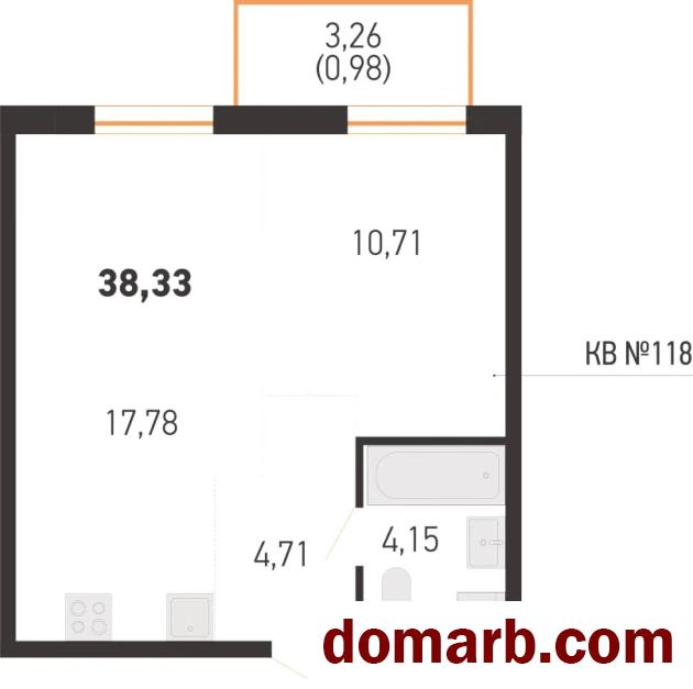 Купить Копище Купить Квартиру 2026 г. 38,3 м2 6 этаж 2-ная $65123 в городе Копище