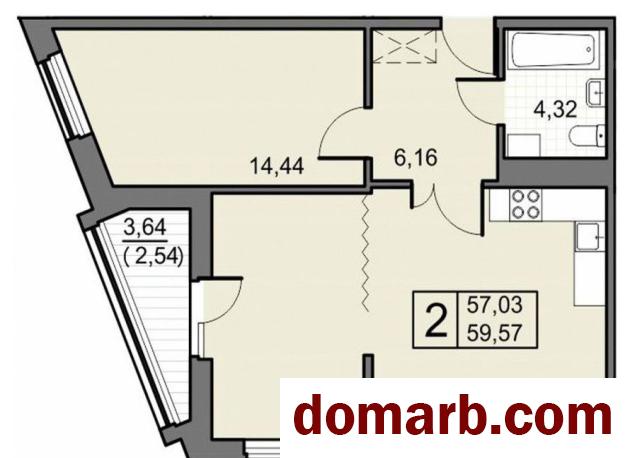 Купить Минск Купить Квартиру 59,5 м2 4 этаж 2-ная Семашко ул ул. $788 в городе Минск