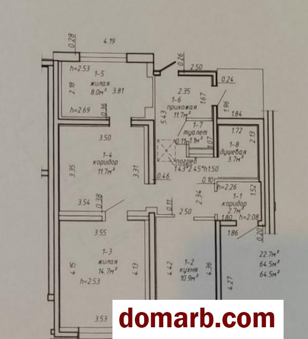 Купить Минск Купить Дом 1952 г. 64.5 м2 3-ная Авангардная ул. $240000 в городе Минск