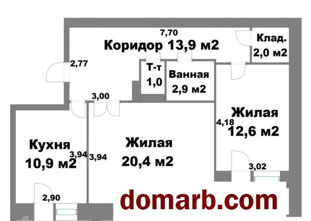 Купить Ждановичи Купить Квартиру 1999 г. 69.38 м2 5 этаж 2-ная Парков в городе Ждановичи