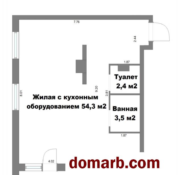 Купить Минск Купить Квартиру 2023 г. 62.4 м2 2 этаж 3-ная Игоря Лучен в городе Минск