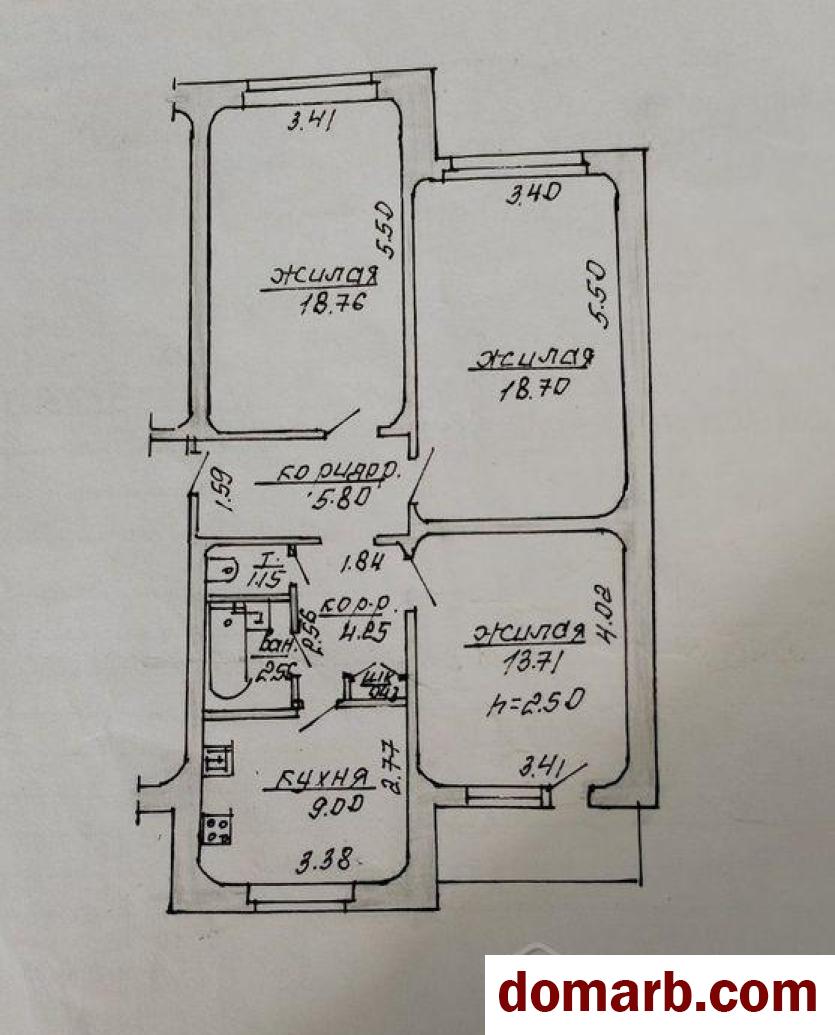 Купить Должа Купить Квартиру 1987 г. 74,4 м2 2 этаж 3-ная $26500 в городе Должа