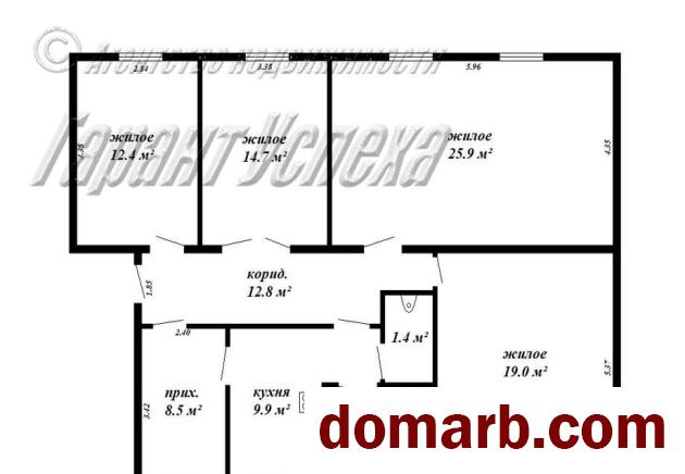 Купить Брест Купить Квартиру 1950 г. 108,9 м2 2 этаж 4-ная переулок Ж в городе Брест