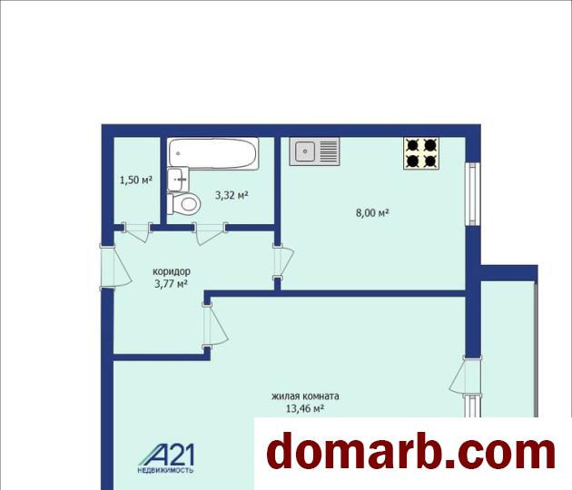 Купить Бобруйск Купить Квартиру 35,1 м2 1-ная Октябрьская ул ул. $ в городе Бобруйск