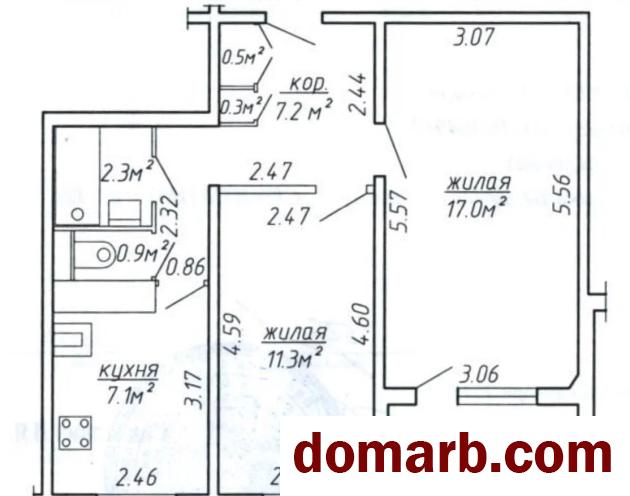 Купить Минск Купить Квартиру 1992 г. 46.6 м2 5 этаж 2-ная Селицкого у в городе Минск