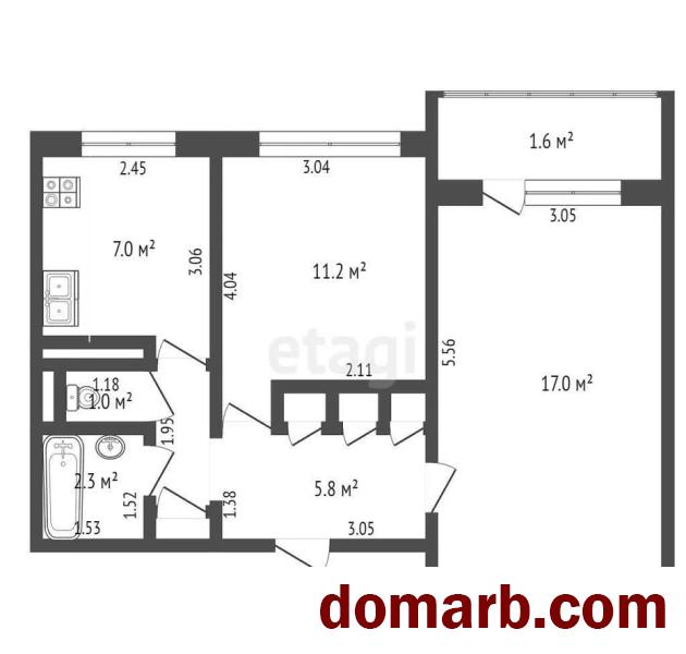 Купить Слуцк Купить Квартиру 1976 г. 47.3 м2 4 этаж 2-ная Ленина ул. 13 в городе Слуцк