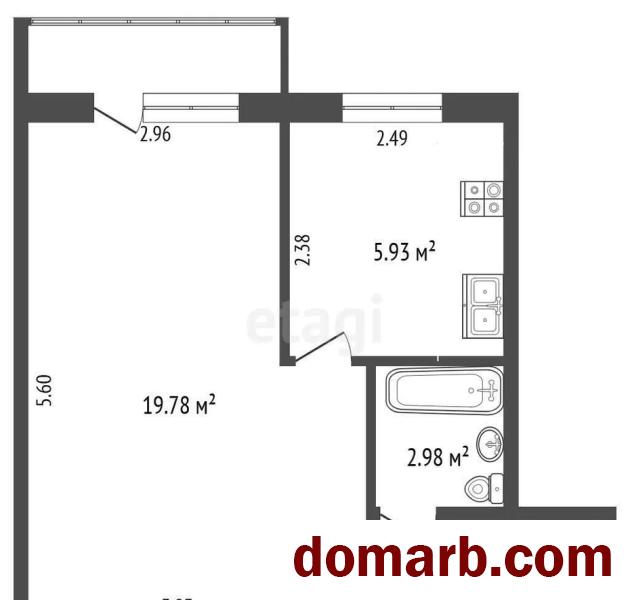 Купить Минск Купить Квартиру 1965 г. 31.9 м2 3 этаж 1-ная Пуховичска� в городе Минск