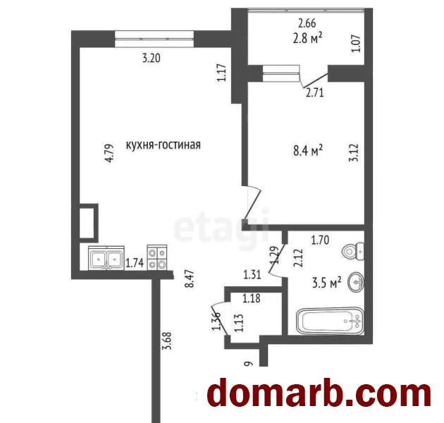 Купить Минск Купить Квартиру 2021 г. 38.8 м2 15 этаж 2-ная Белградска в городе Минск