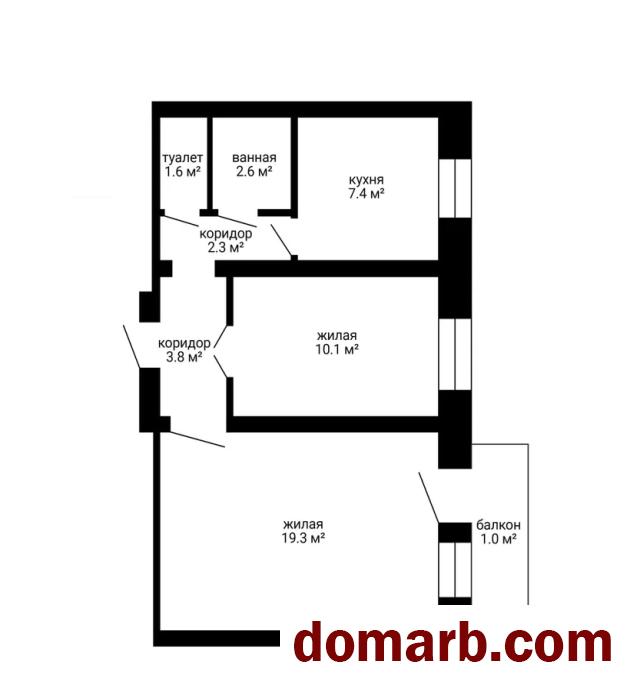 Купить Жодино Купить Квартиру 1958 г. 47 м2 3 этаж 2-ная Жодинская у в городе Жодино