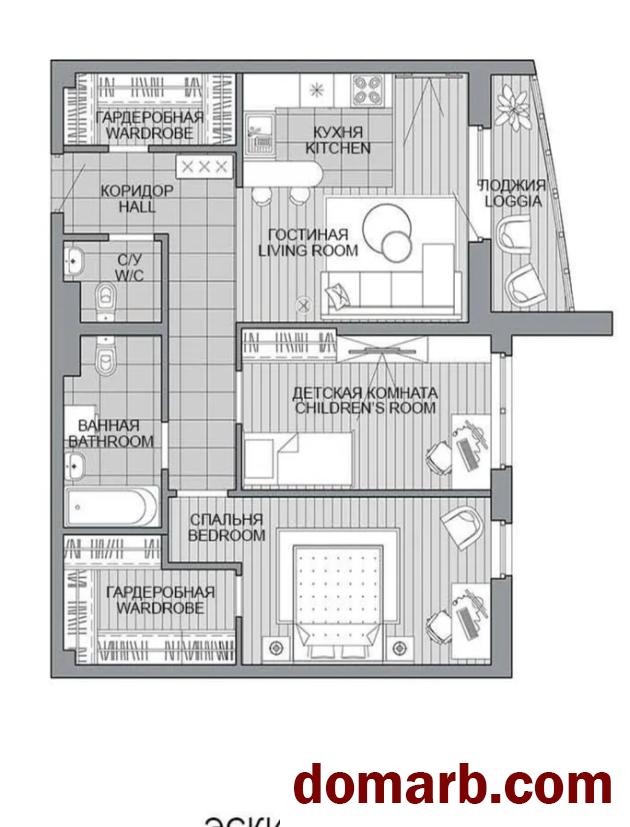 Купить Минск Купить Квартиру 2025 г. 75.5 м2 2 этаж 3-ная Леонида Щем в городе Минск